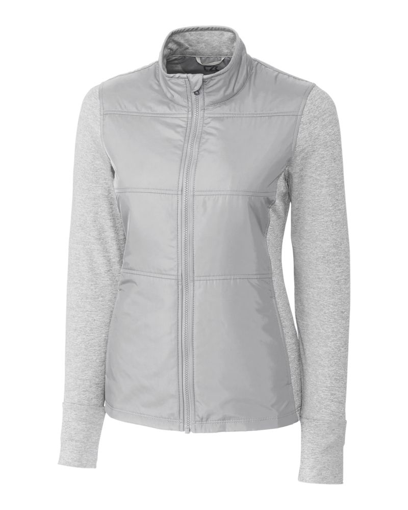 Cutter & Buck Stealth Recycled Hybrid Quilted Womens Windbreaker Jacket 11