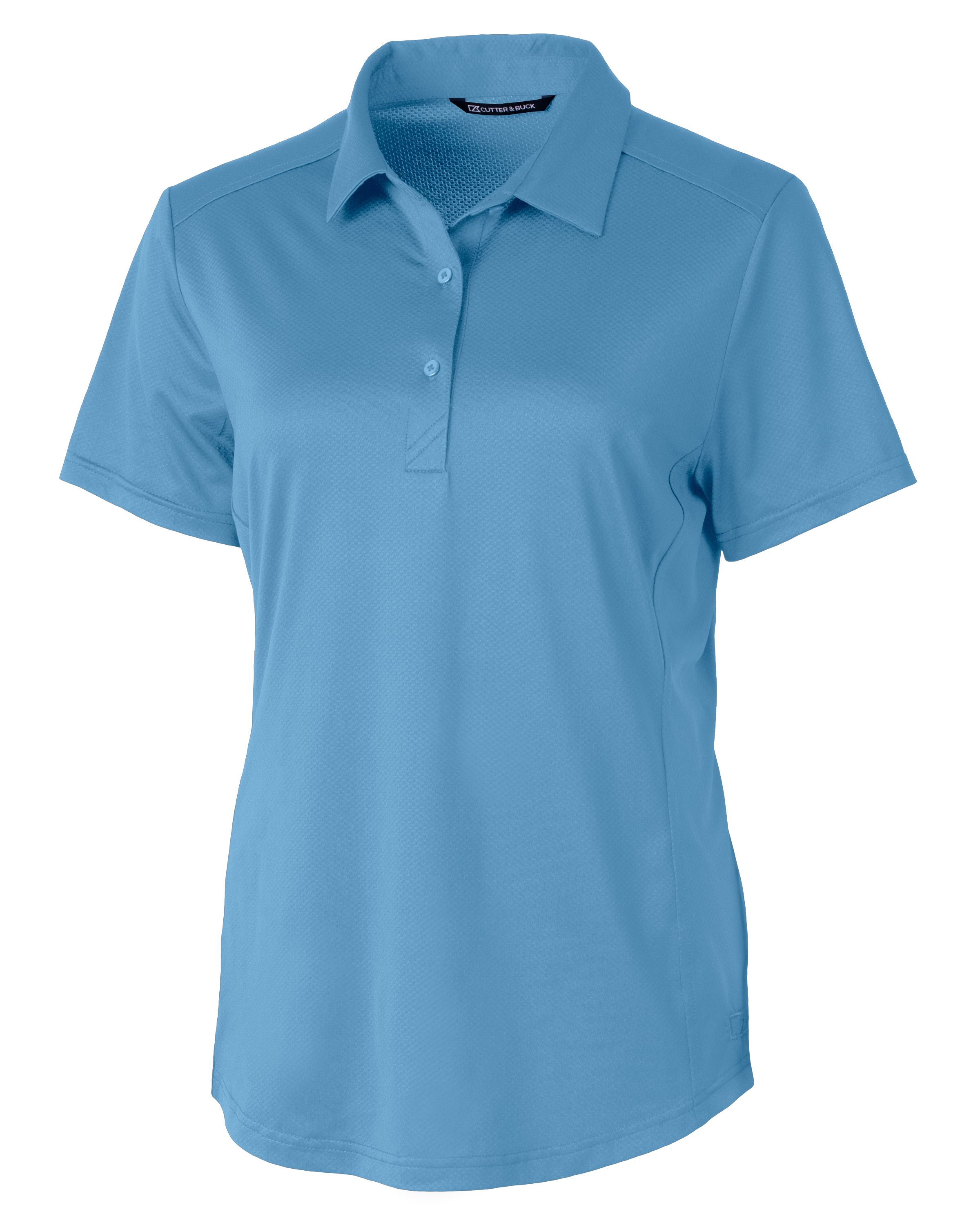 CB Prospect Textured Stretch Womens Short Sleeve Polo-Cutter &#38; Buck