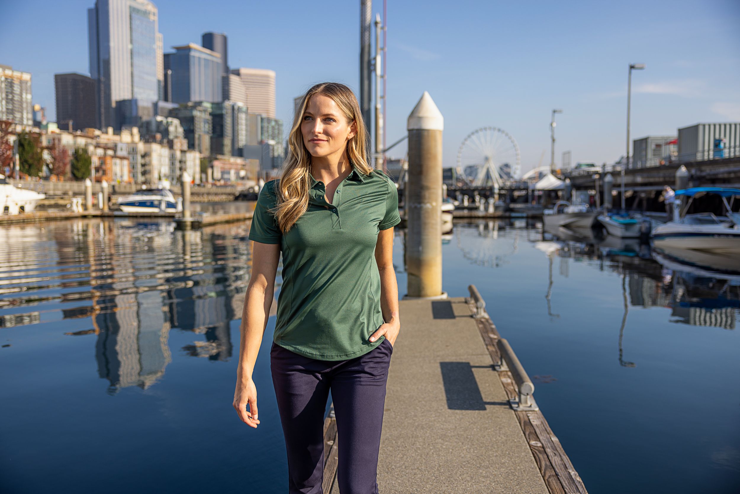 Cutter & Buck Prospect Recycled Featherlight Stretch Womens Polo