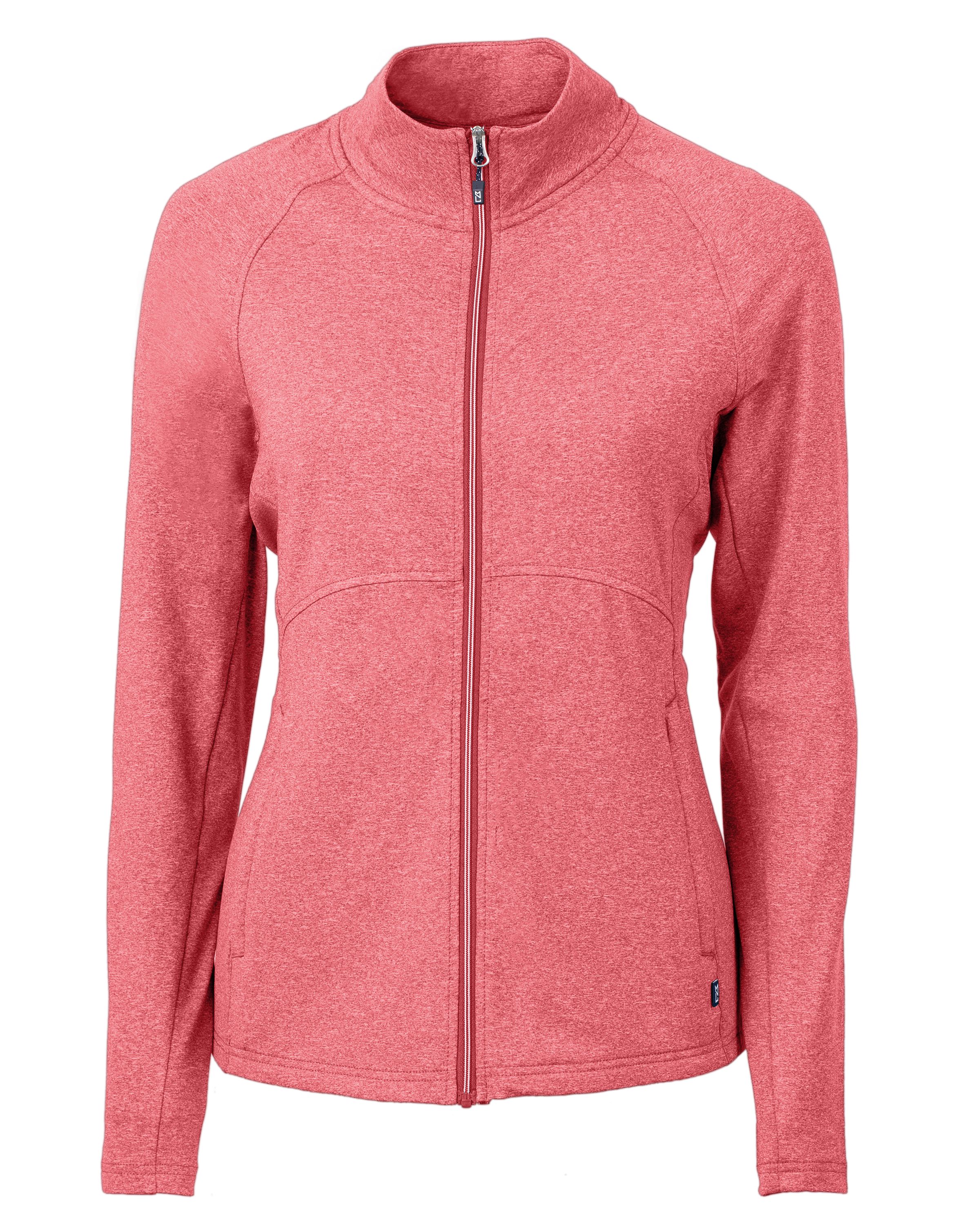 CB Adapt Eco Knit Heather Recycled Womens Full Zip-Cutter &#38; Buck