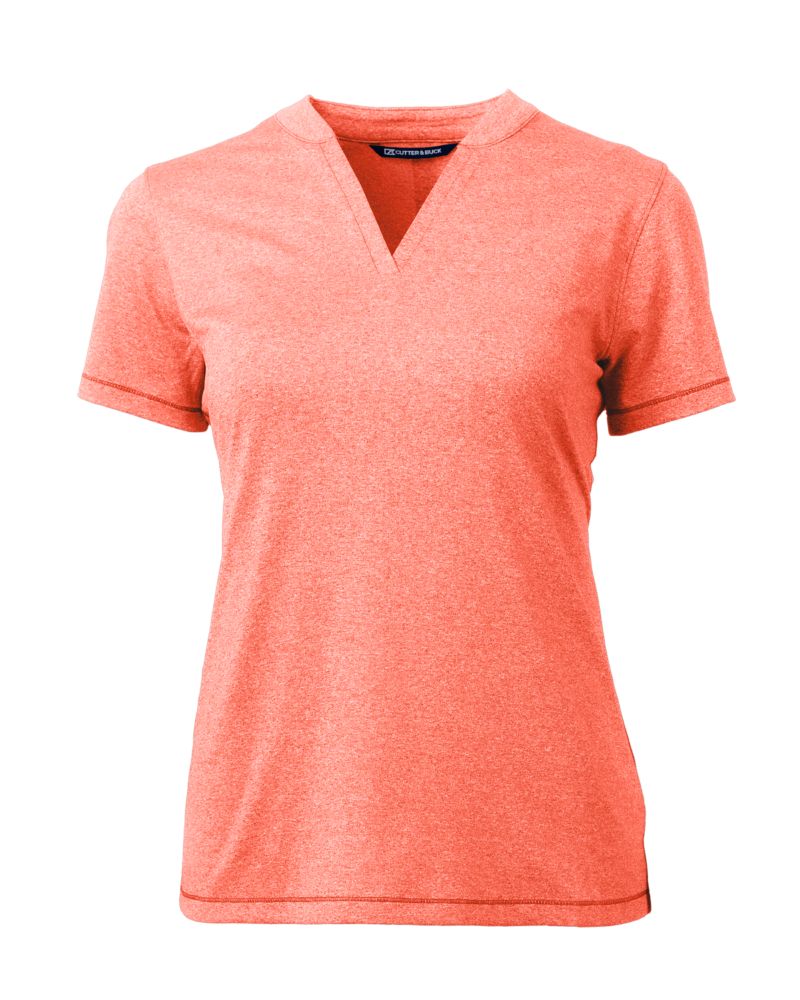 Cutter & Buck Forge Recycled Four-Way Stretch Heathered Womens Blade Top 23