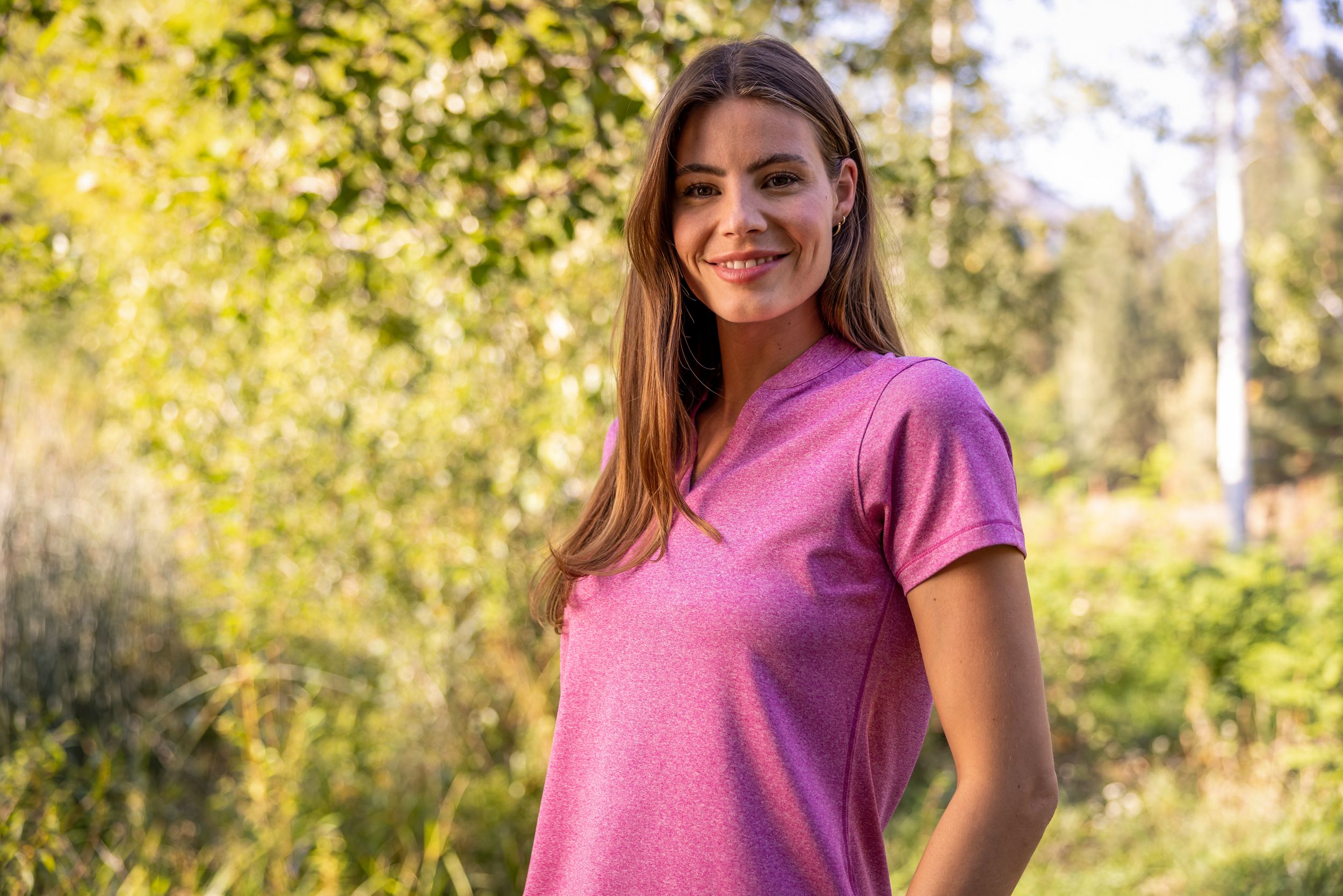 Cutter & Buck Forge Recycled Four-Way Stretch Heathered Womens Blade Top