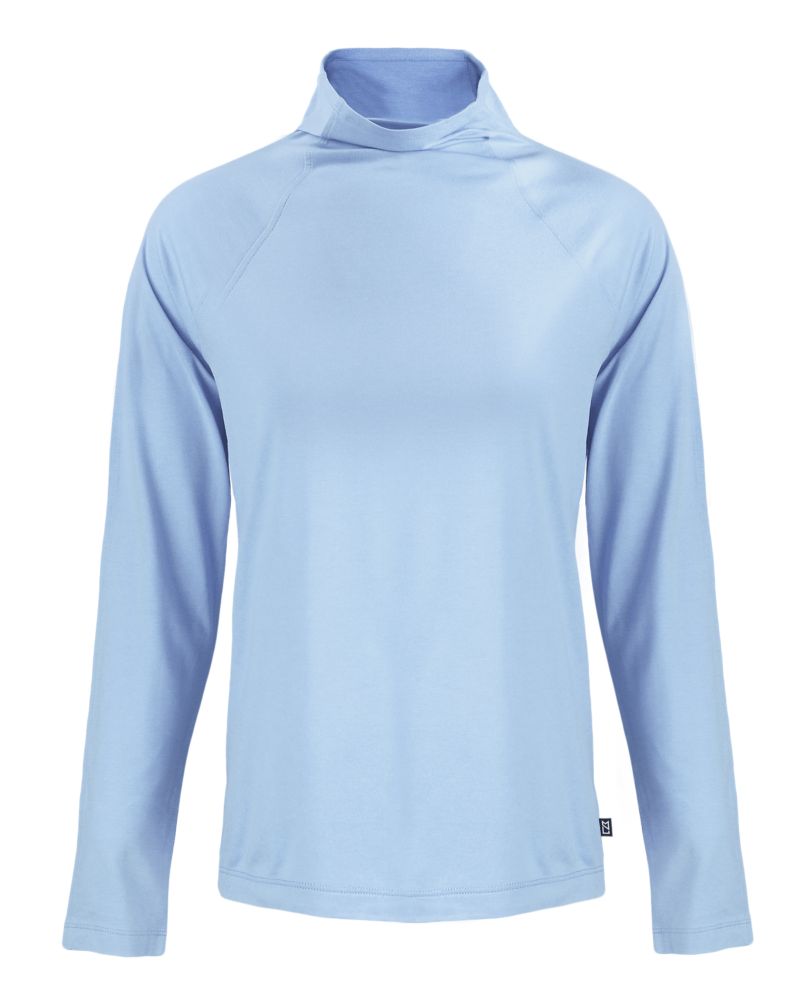 Cutter & Buck Coastline Recycled Double Peached Womens Funnel Neck Pullover 95