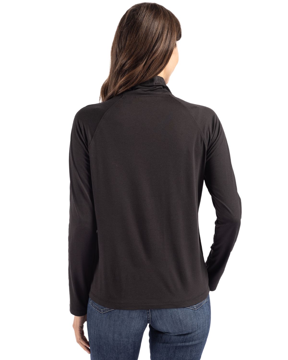 Cutter & Buck Coastline Recycled Double Peached Womens Funnel Neck Pullover 81