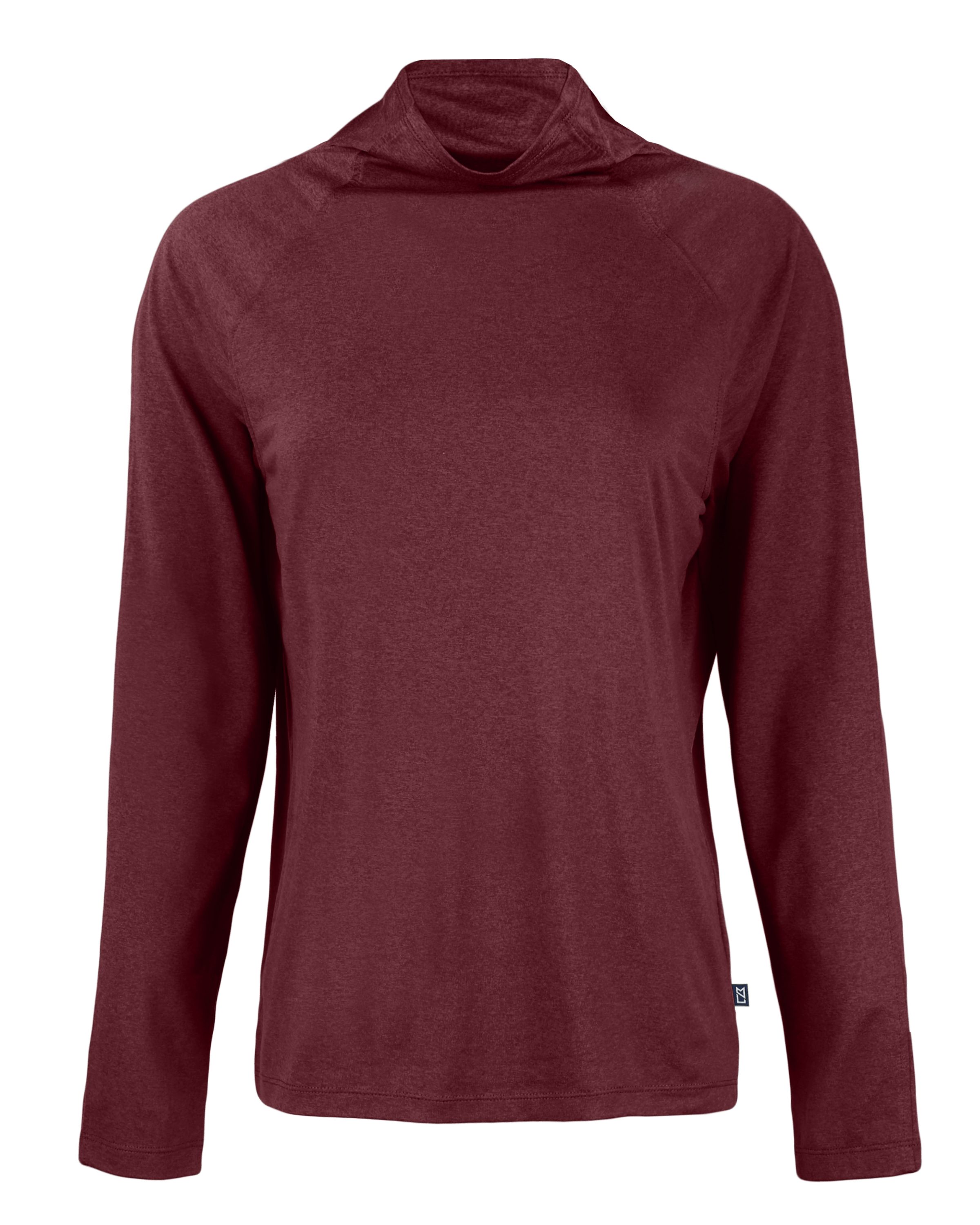 Cutter & Buck Coastline Recycled Double Peached Womens Funnel Neck Pullover 100