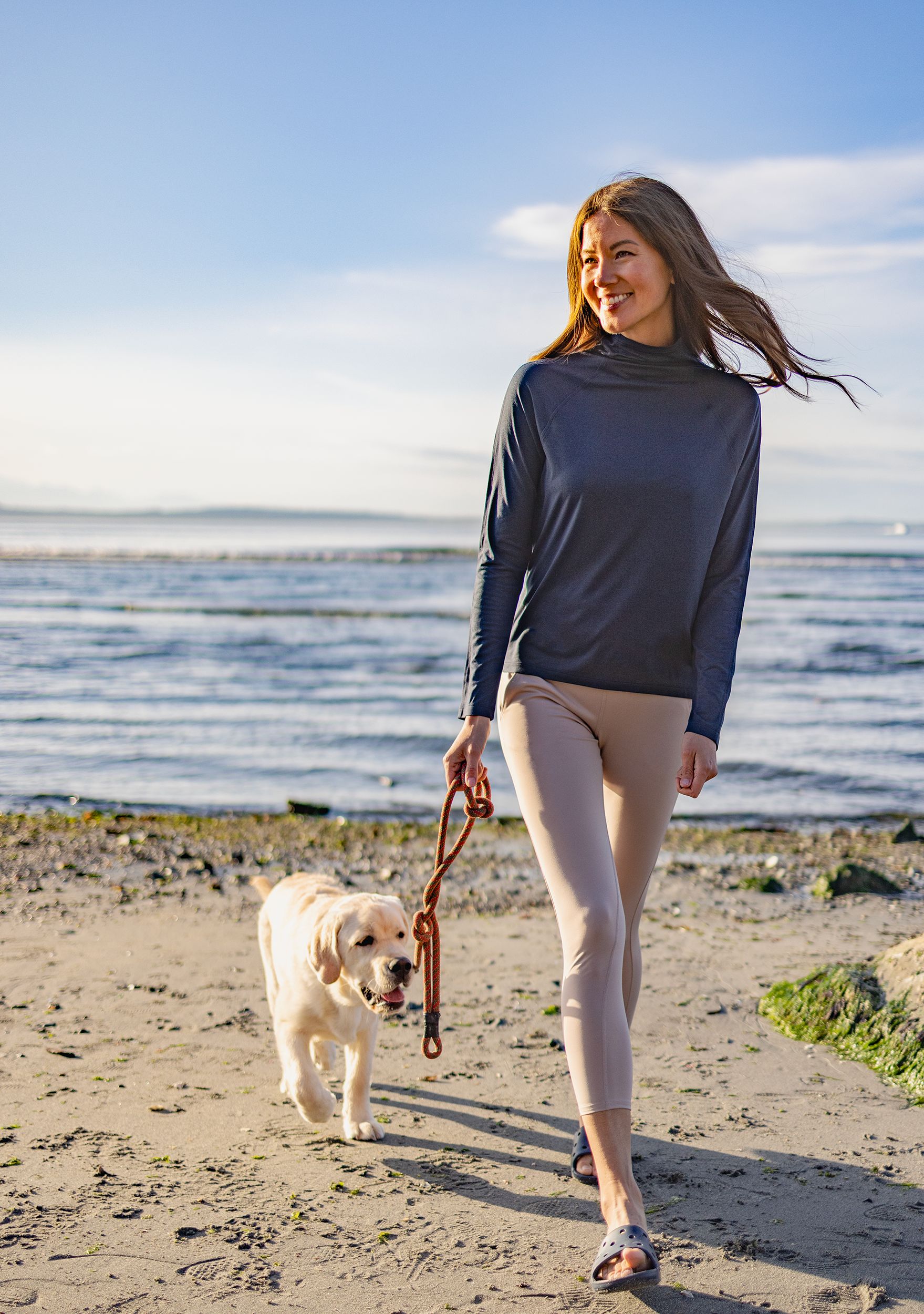 Cutter & Buck Coastline Recycled Double Peached Womens Funnel Neck Pullover 22