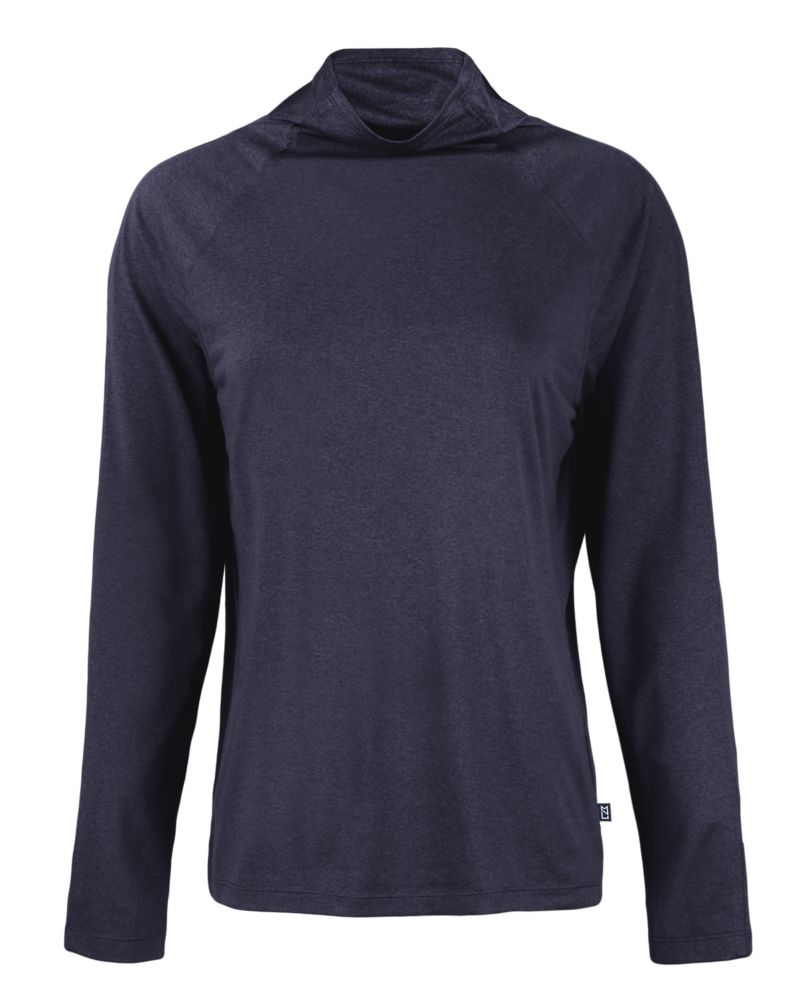 Cutter & Buck Coastline Recycled Double Peached Womens Funnel Neck Pullover 92