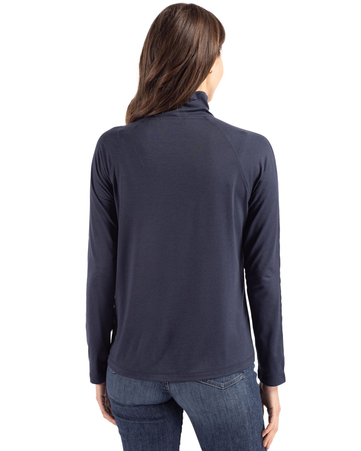 Cutter & Buck Coastline Recycled Double Peached Womens Funnel Neck Pullover 23