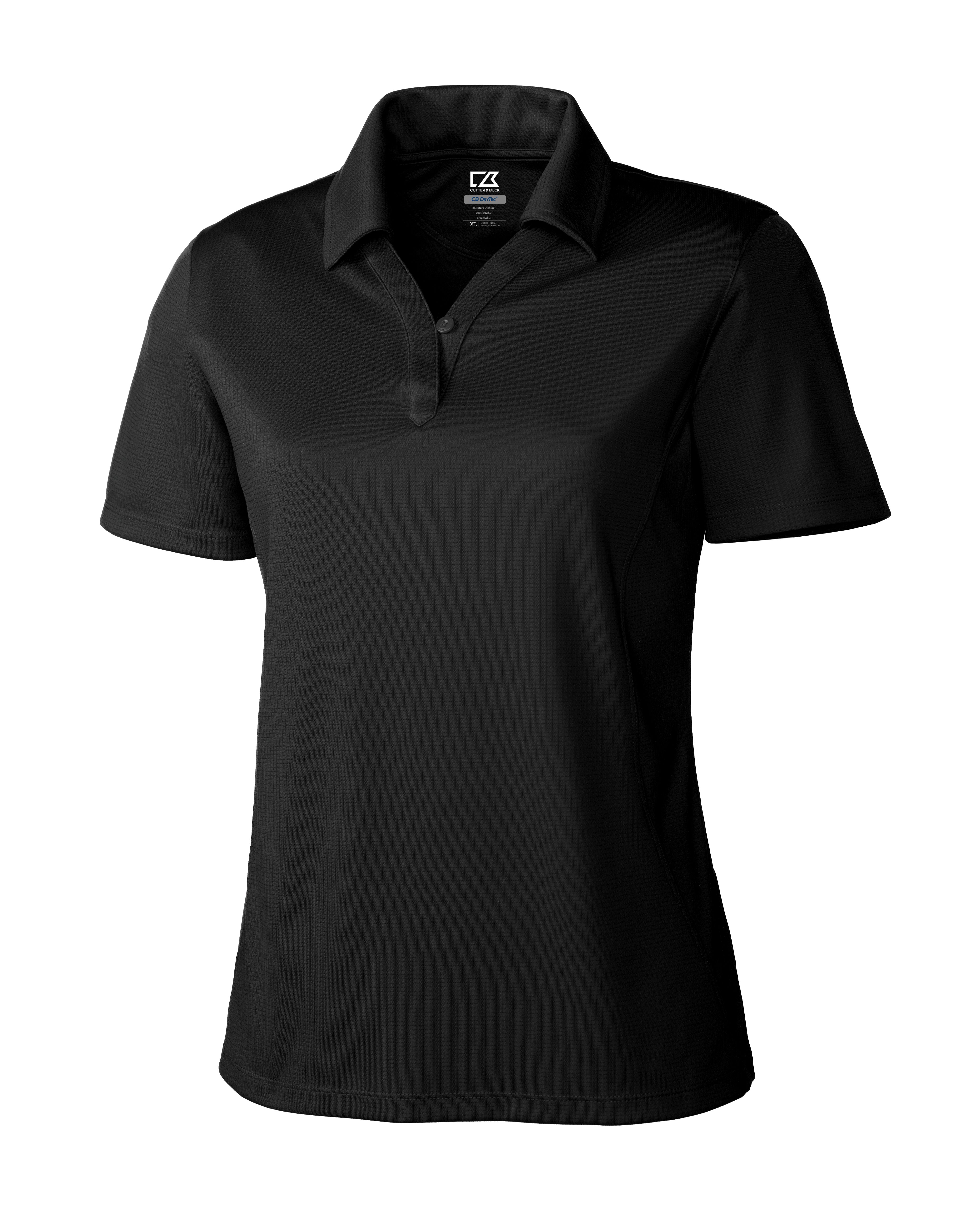 CB CB Drytec Genre Textured Solid Womens Polo-Cutter &#38; Buck