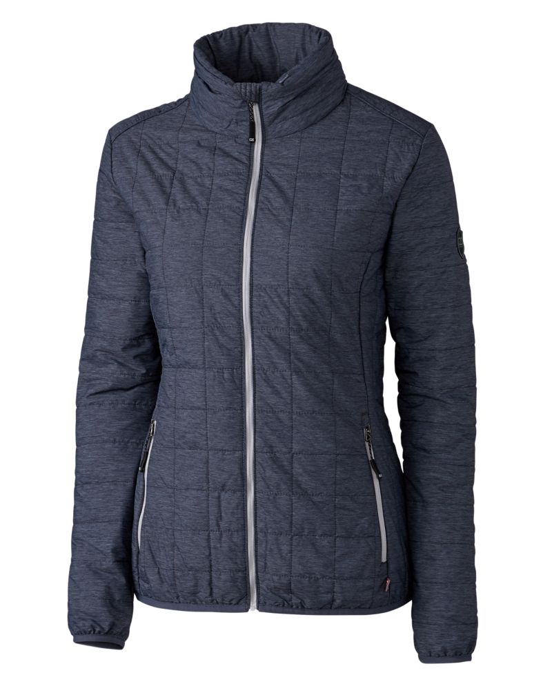 Cutter & Buck Rainier Recycled Insulated Puffer Womens Full Zip Jacket 35