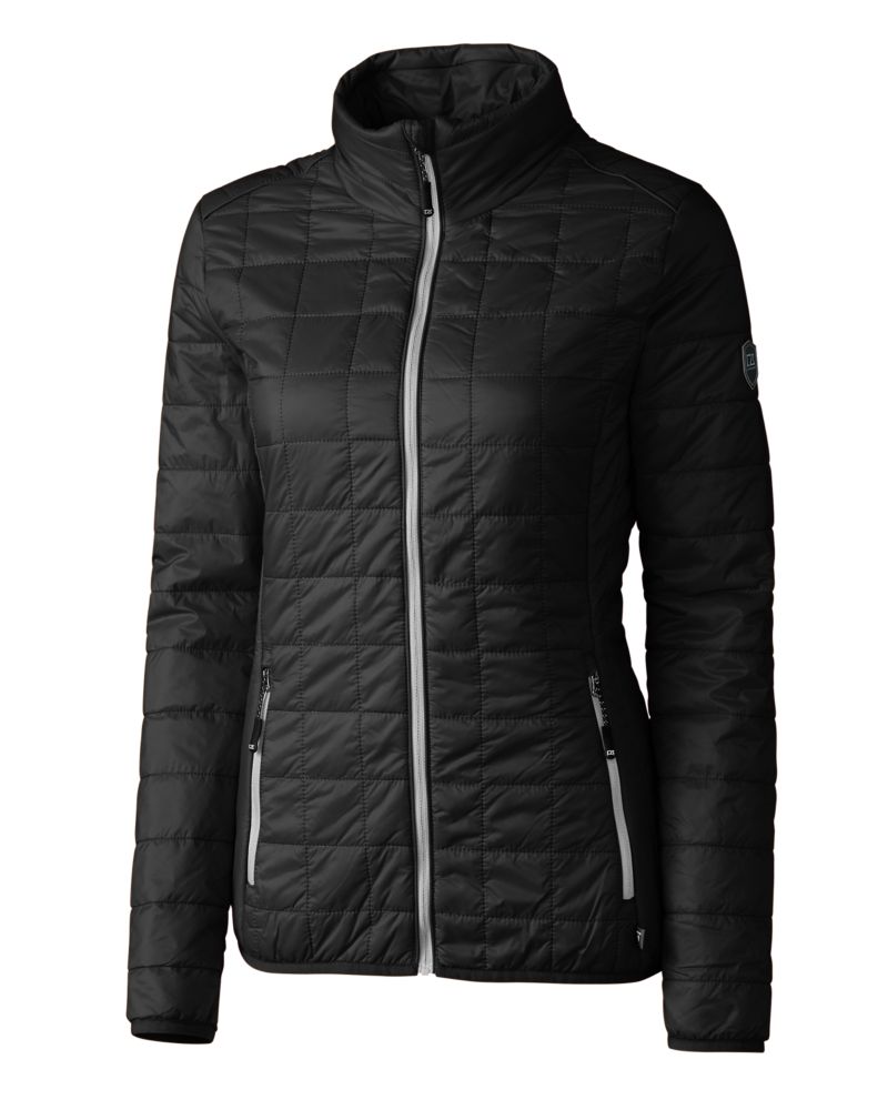 Cutter & Buck Rainier Recycled Insulated Puffer Womens Full Zip Jacket 186