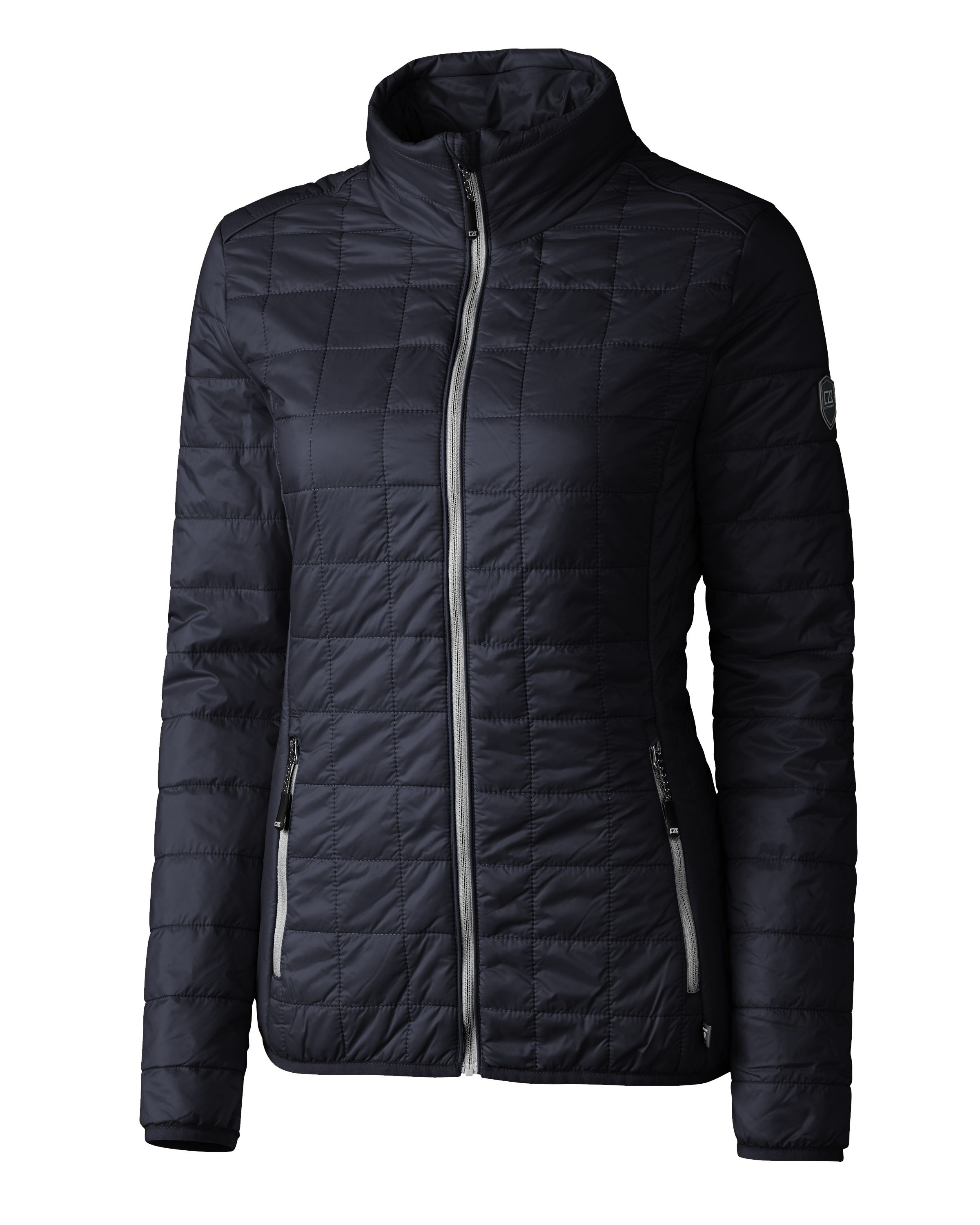 Cutter & Buck Rainier Recycled Insulated Puffer Womens Full Zip Jacket 216