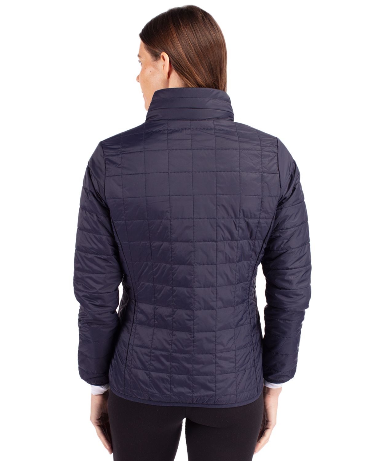 Cutter & Buck Rainier Recycled Insulated Puffer Womens Full Zip Jacket 201