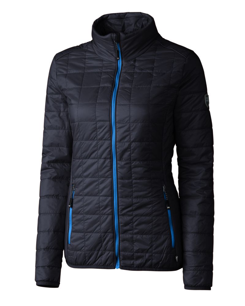 Cutter & Buck Rainier Recycled Insulated Puffer Womens Full Zip Jacket 188