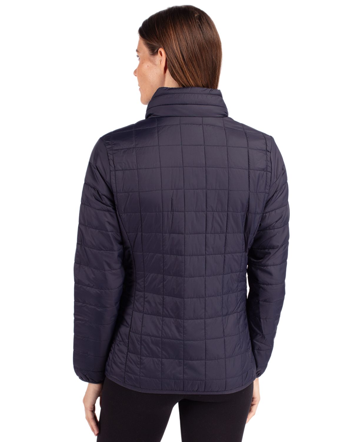 Cutter & Buck Rainier Recycled Insulated Puffer Womens Full Zip Jacket 189