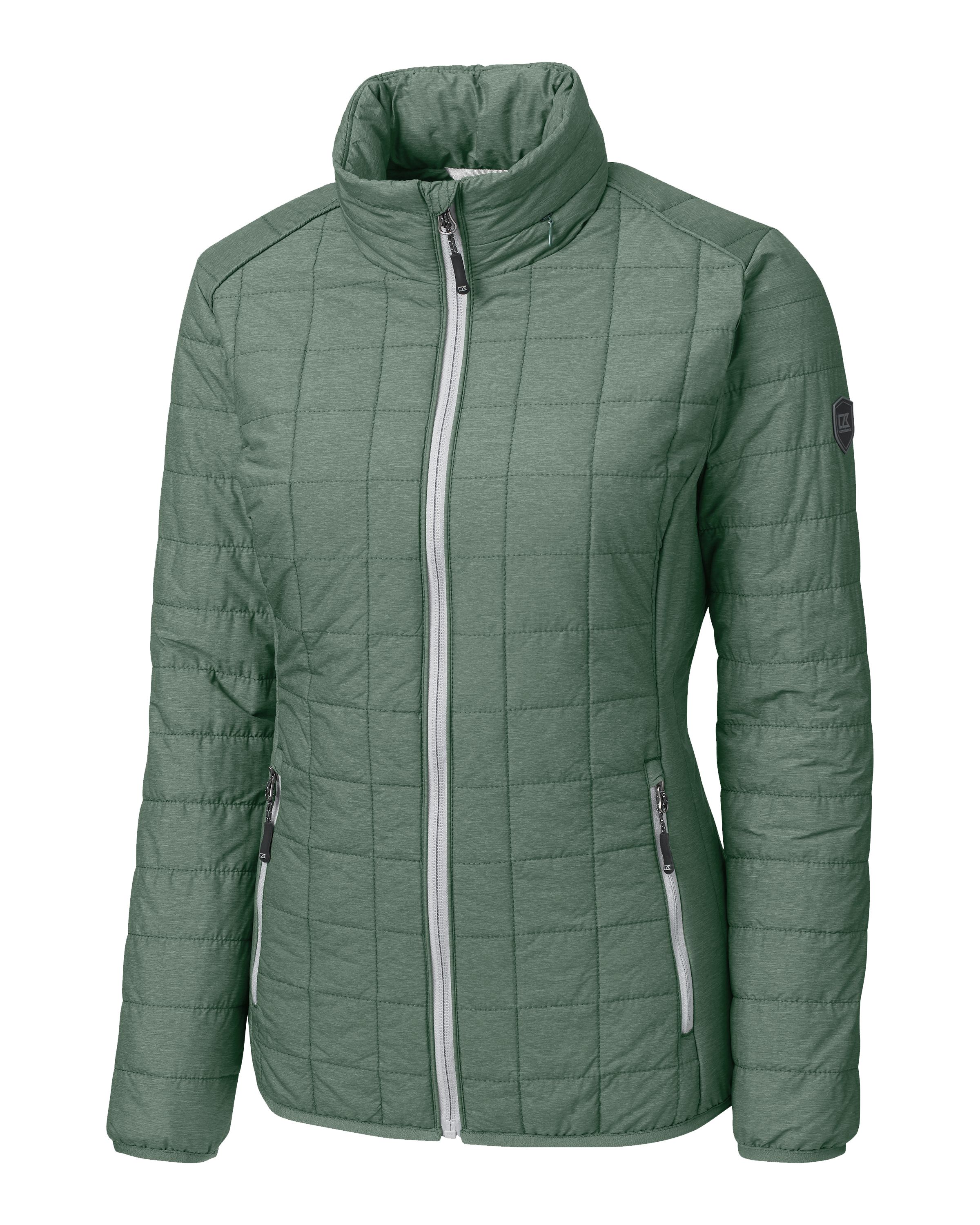 Cutter & Buck Rainier Recycled Insulated Puffer Womens Full Zip Jacket 28