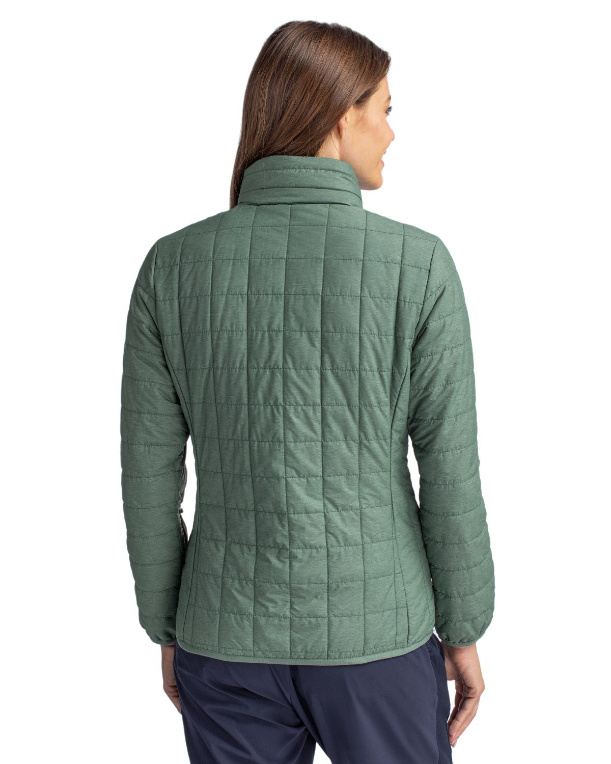 Cutter & Buck Rainier Recycled Insulated Puffer Womens Full Zip Jacket 27