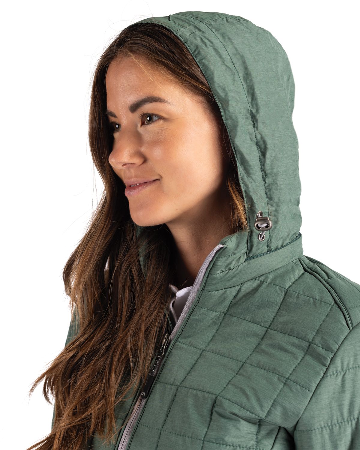 Cutter & Buck Rainier Recycled Insulated Puffer Womens Full Zip Jacket 207