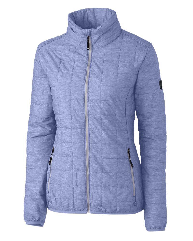 Cutter & Buck Rainier Recycled Insulated Puffer Womens Full Zip Jacket 198