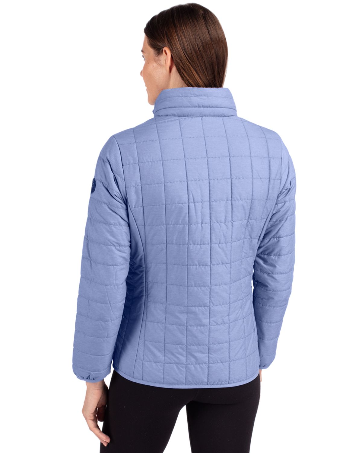 Cutter & Buck Rainier Recycled Insulated Puffer Womens Full Zip Jacket 8