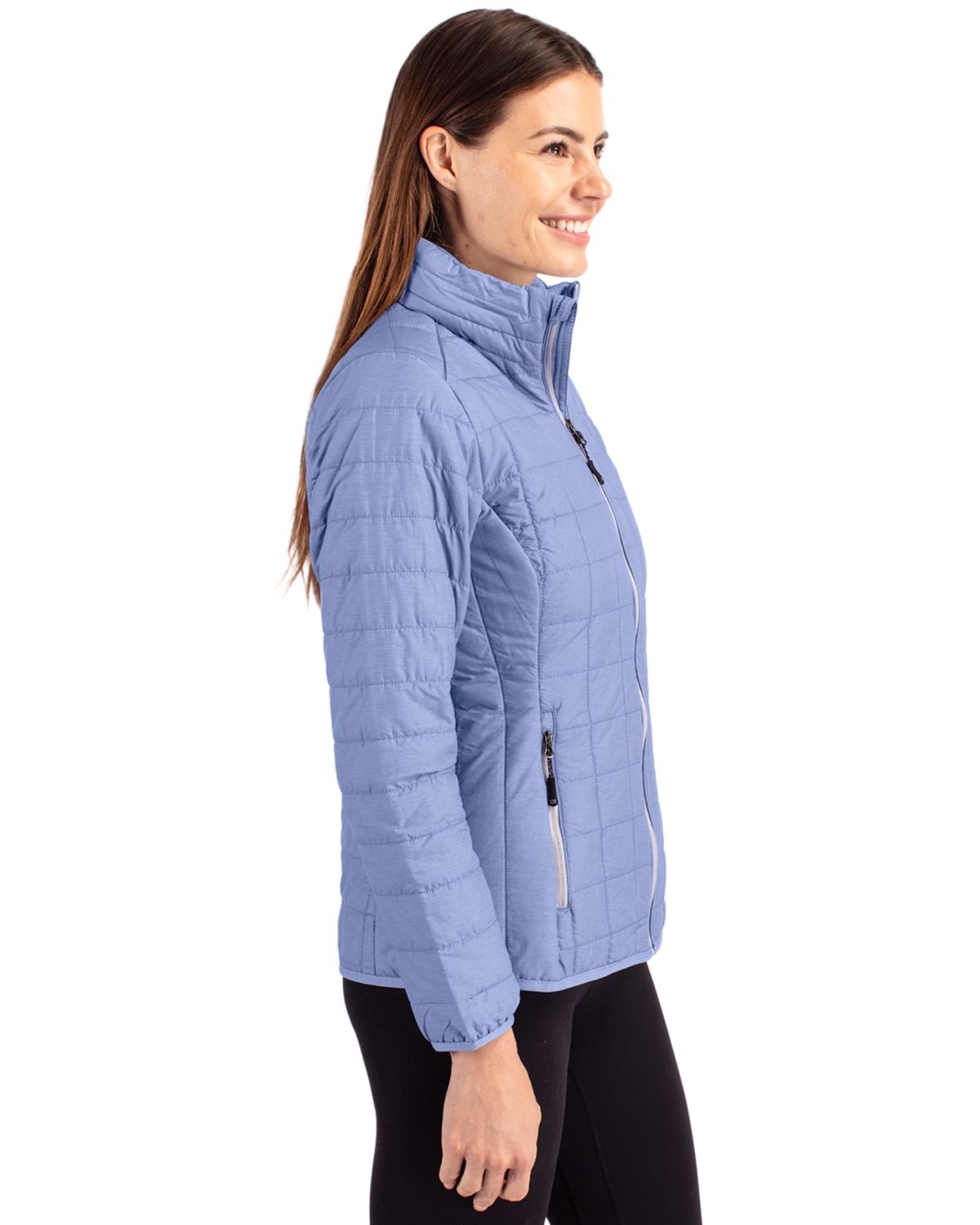 Cutter & Buck Rainier Recycled Insulated Puffer Womens Full Zip Jacket 9