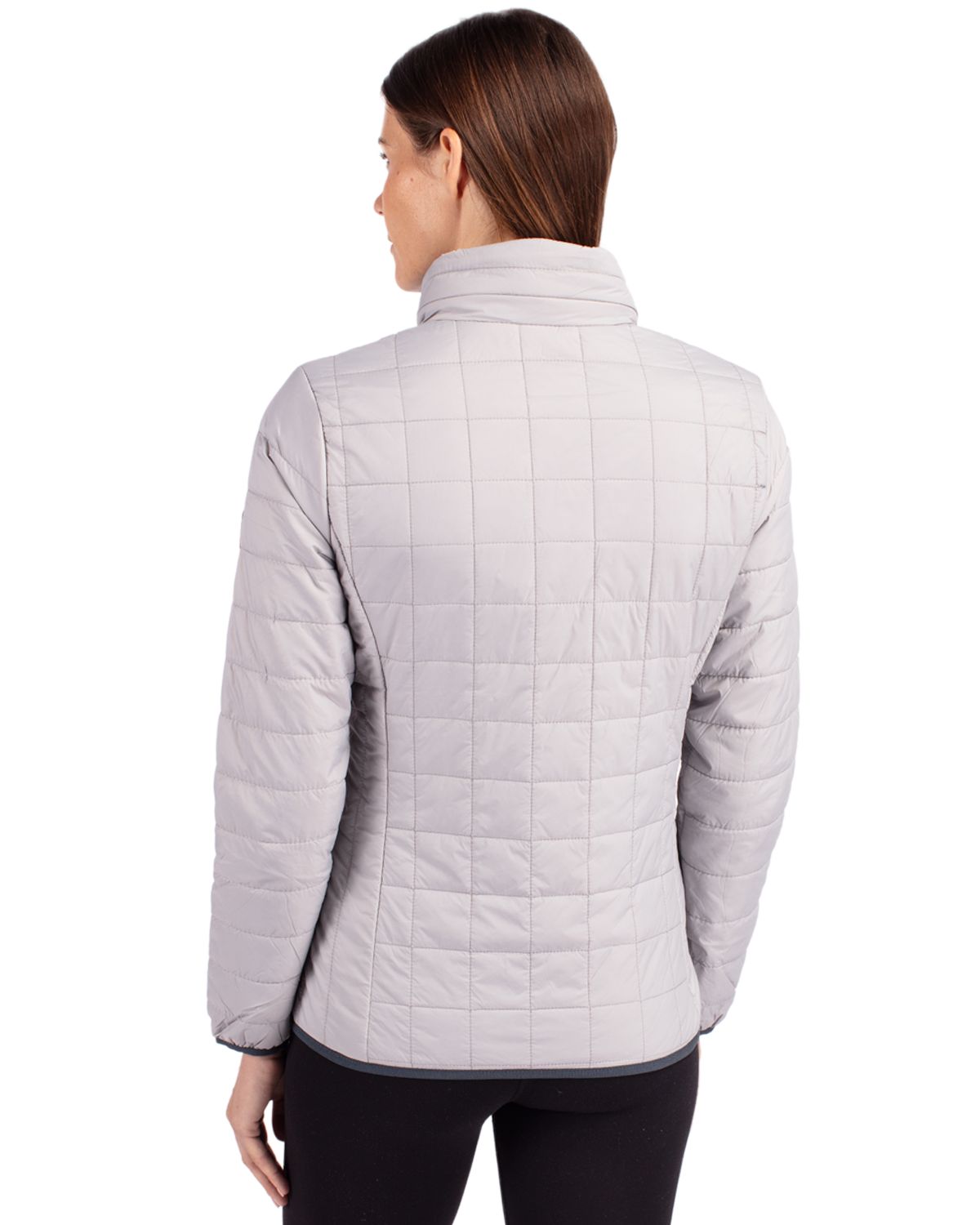 Cutter & Buck Rainier Recycled Insulated Puffer Womens Full Zip Jacket 191