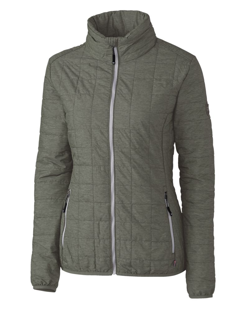 Cutter & Buck Rainier Recycled Insulated Puffer Womens Full Zip Jacket 49