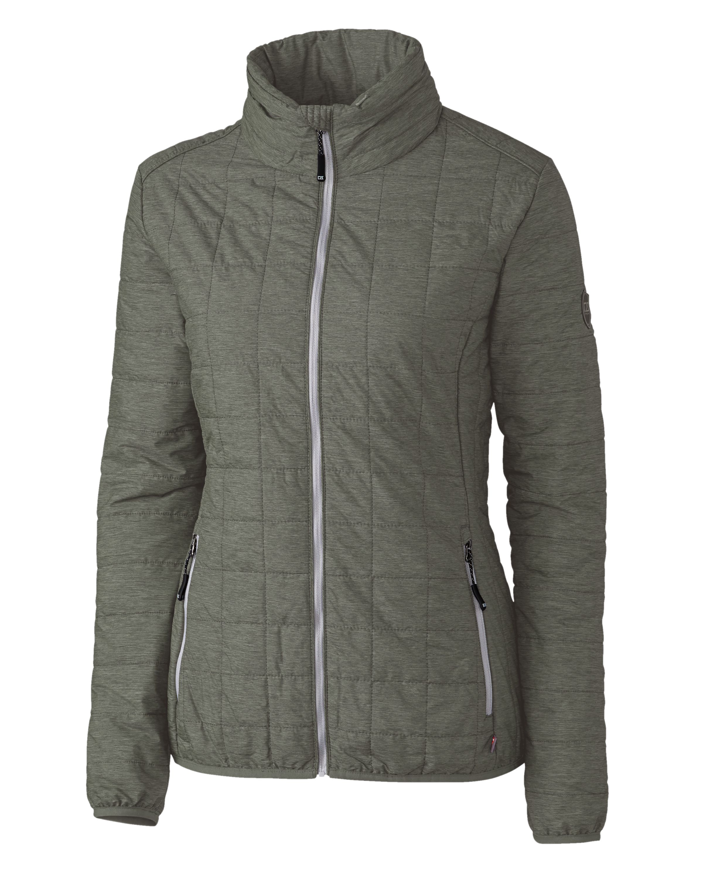 Cutter & Buck Rainier Recycled Insulated Puffer Womens Full Zip Jacket 212