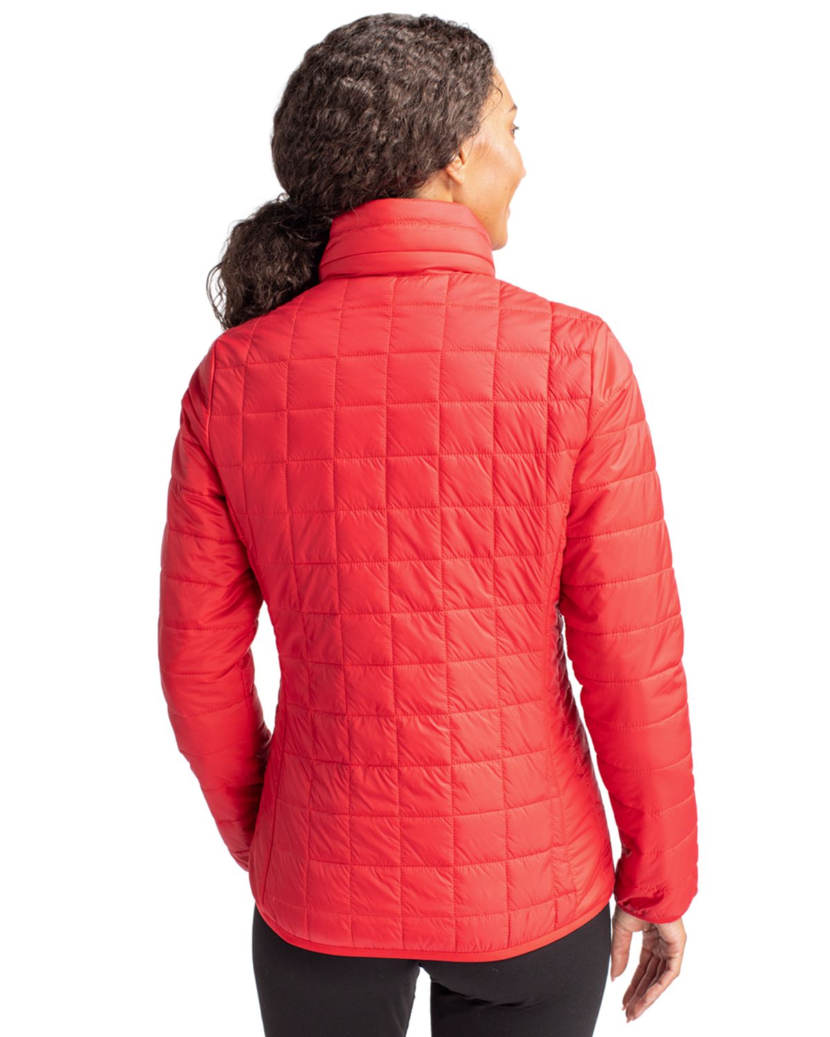 Cutter & Buck Rainier Recycled Insulated Puffer Womens Full Zip Jacket 194