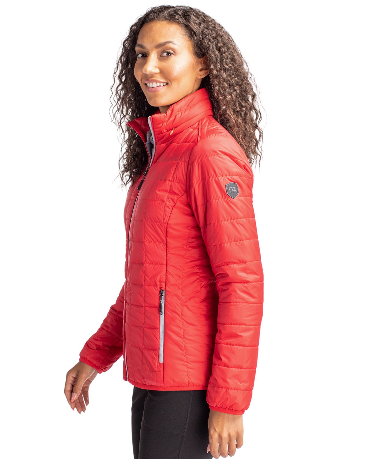 Cutter & Buck Rainier Recycled Insulated Puffer Womens Full Zip Jacket 4
