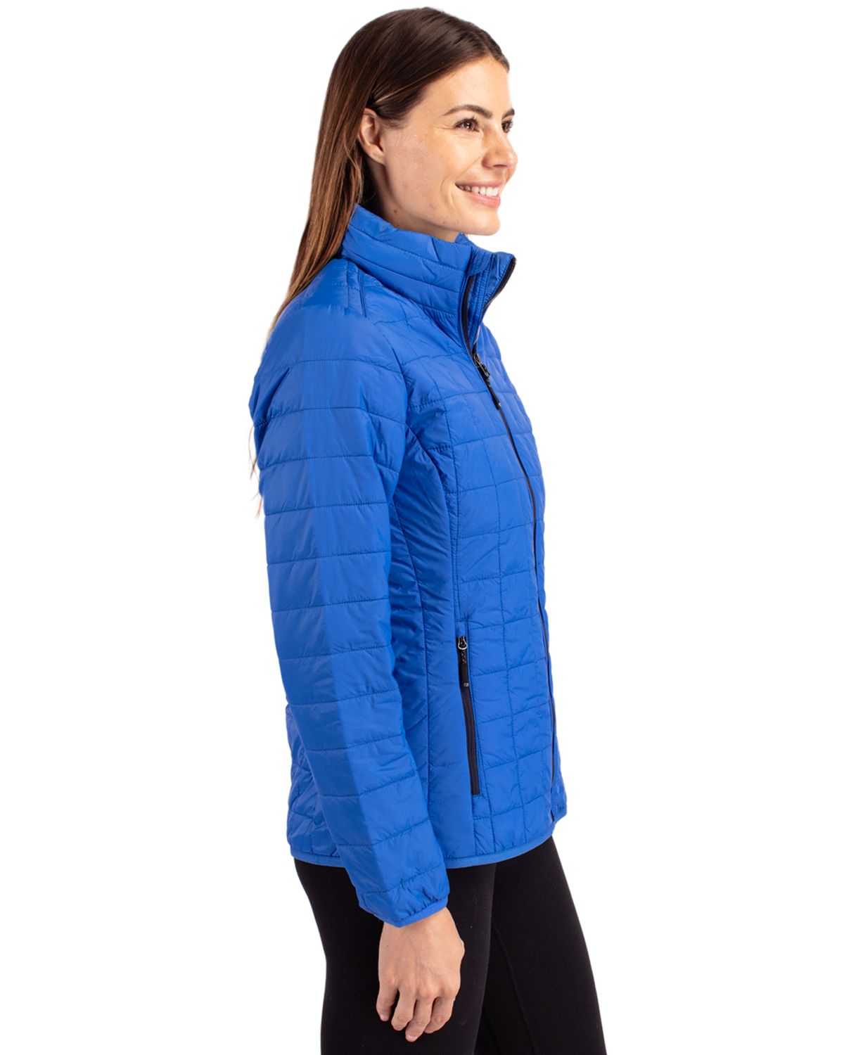 Cutter & Buck Rainier Recycled Insulated Puffer Womens Full Zip Jacket 45