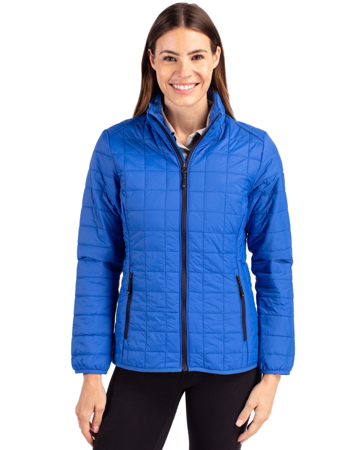 Cutter & Buck Rainier Recycled Insulated Puffer Womens Full Zip Jacket 192