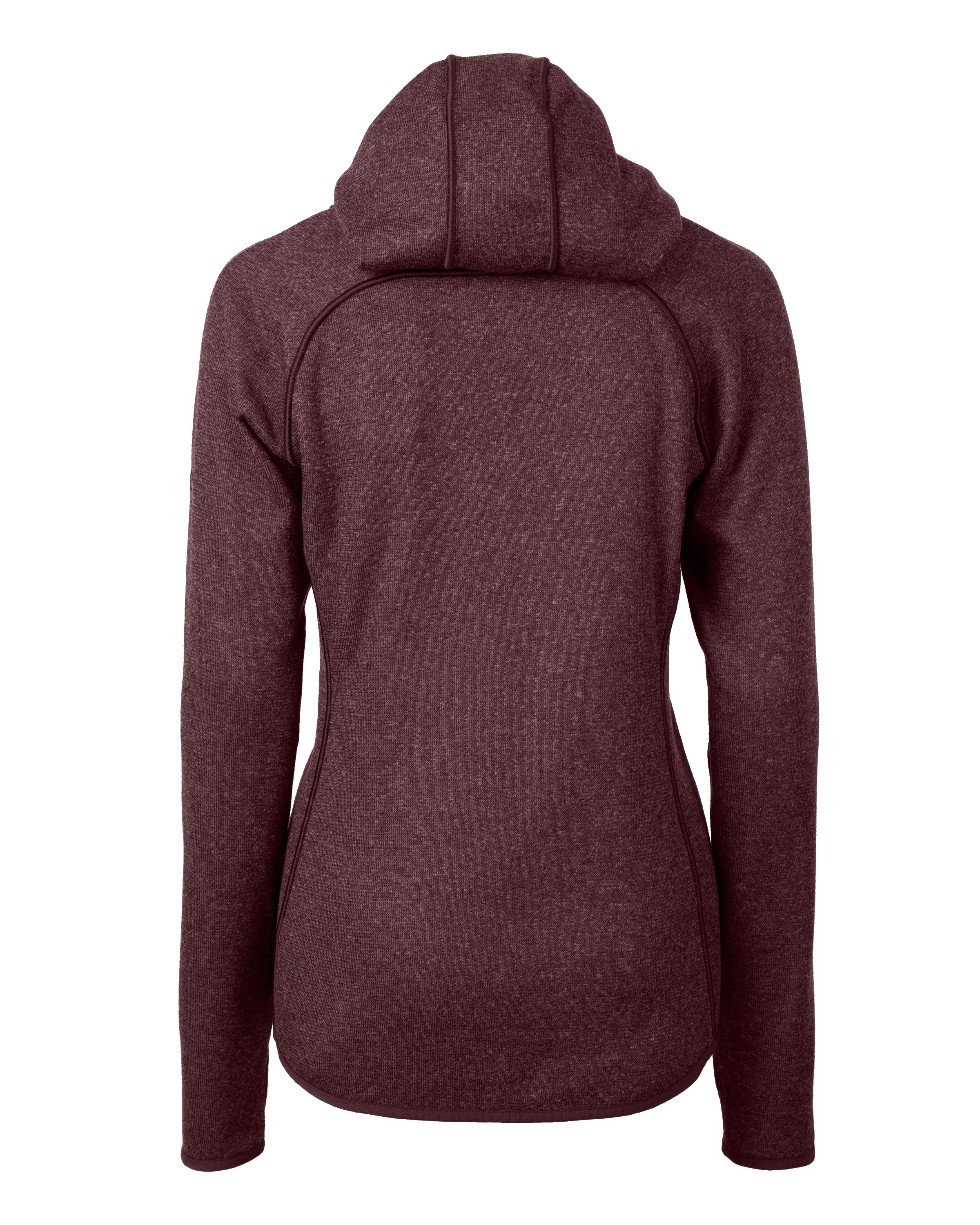 Cutter & Buck Mainsail Sweater-Knit Womens Full Zip Hooded Jacket 113