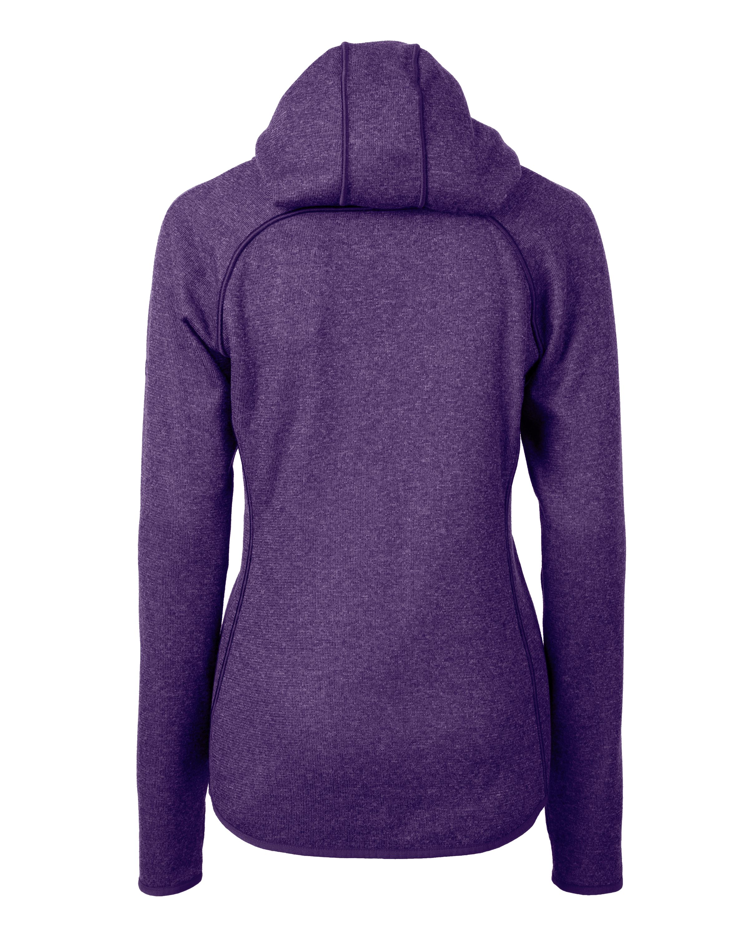 Cutter & Buck Mainsail Sweater-Knit Womens Full Zip Hooded Jacket 9