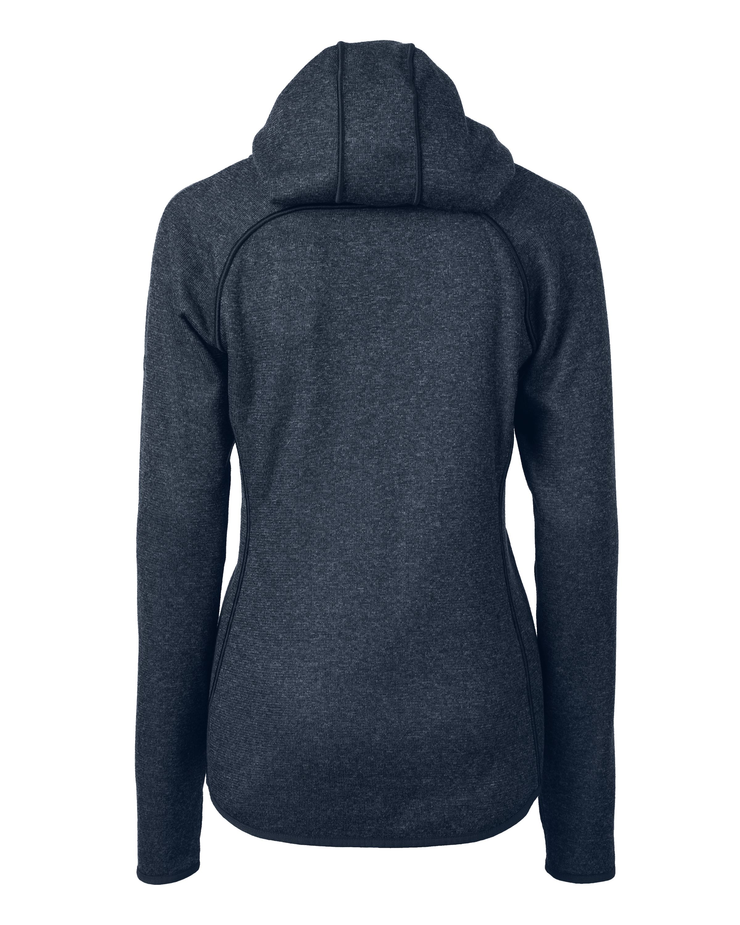 Cutter & Buck Mainsail Sweater-Knit Womens Full Zip Hooded Jacket 107