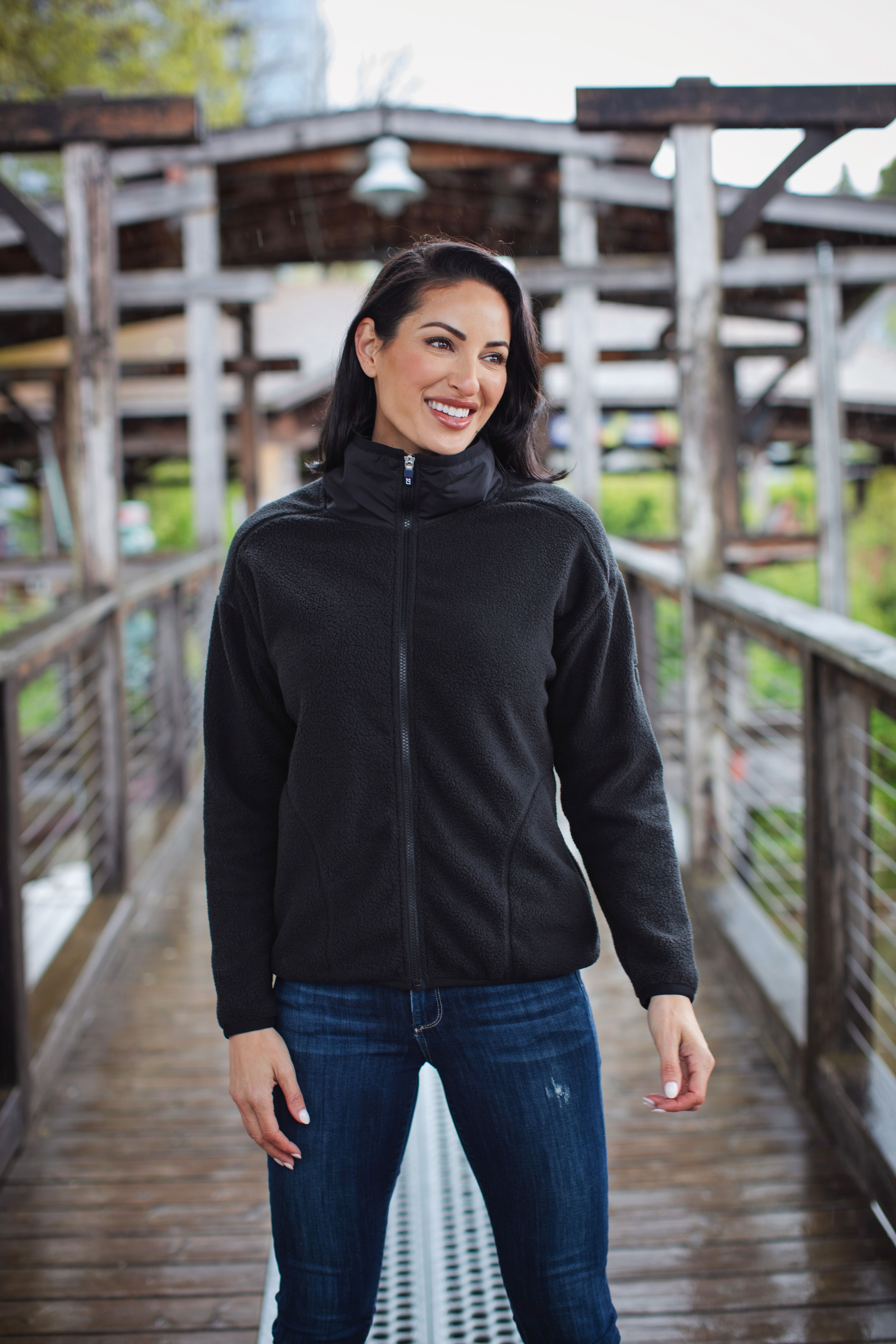 Cutter & Buck Cascade Epic Comfort Recycled Sherpa Fleece Womens Full Zip Jacket 102