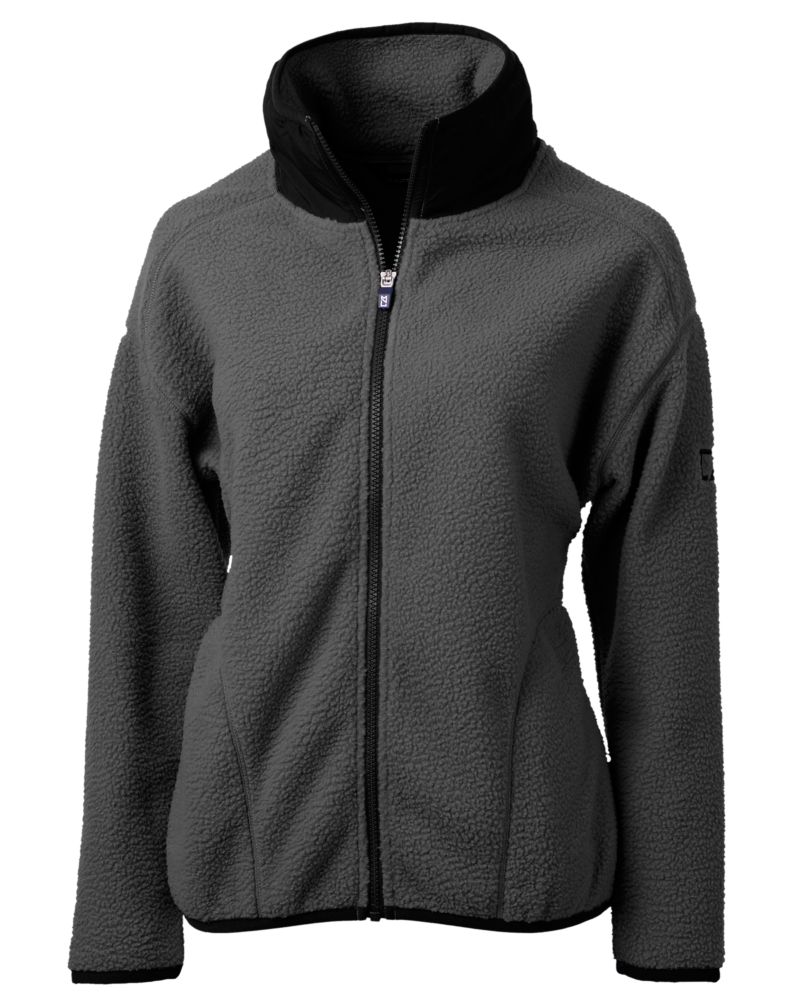 Cutter & Buck Cascade Epic Comfort Recycled Sherpa Fleece Womens Full Zip Jacket 14