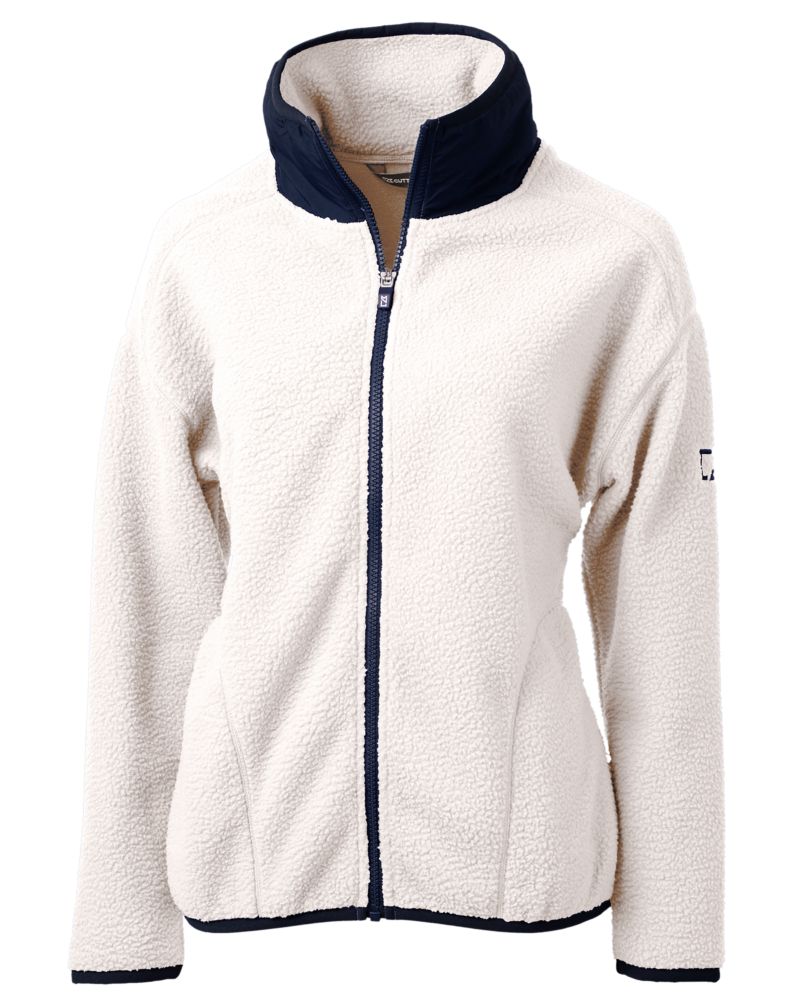 Cutter & Buck Cascade Epic Comfort Recycled Sherpa Fleece Womens Full Zip Jacket 117