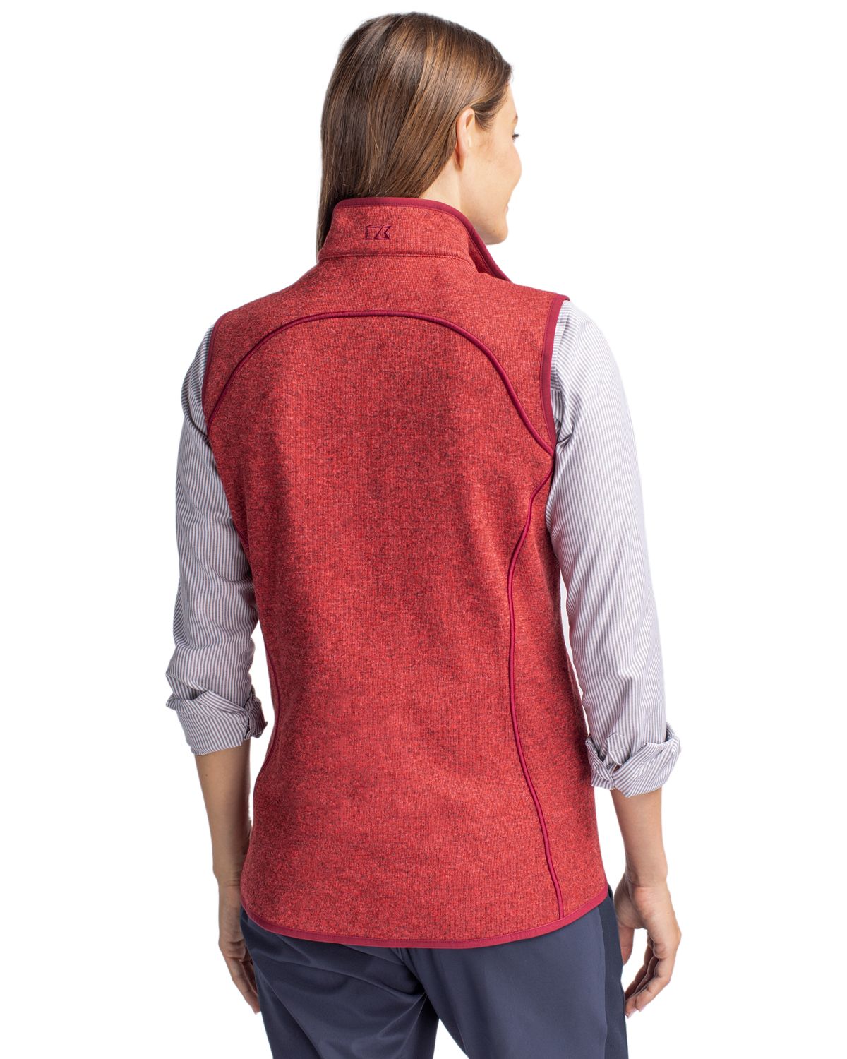 Cutter & Buck Mainsail Sweater-Knit Womens Full Zip Vest 51