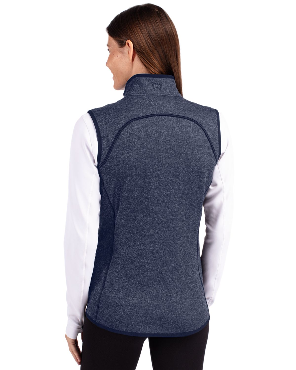 Cutter & Buck Mainsail Sweater-Knit Womens Full Zip Vest 44