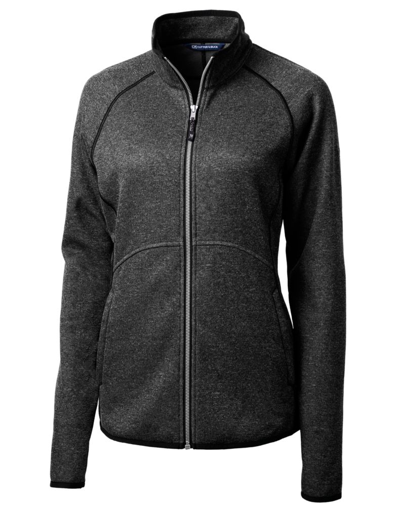 Cutter & Buck Mainsail Sweater-Knit Womens Full Zip Jacket 5