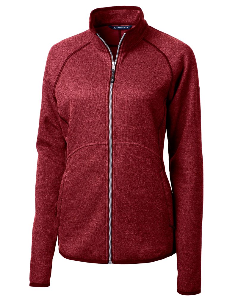 Cutter & Buck Mainsail Sweater-Knit Womens Full Zip Jacket 65