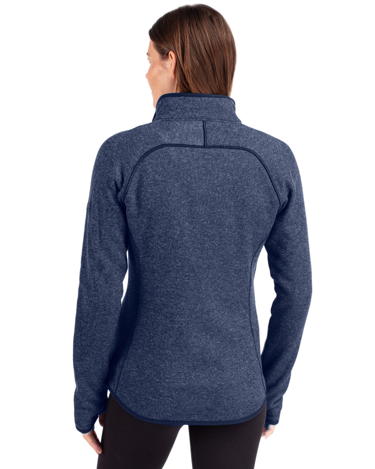 Cutter & Buck Mainsail Sweater-Knit Womens Full Zip Jacket 8