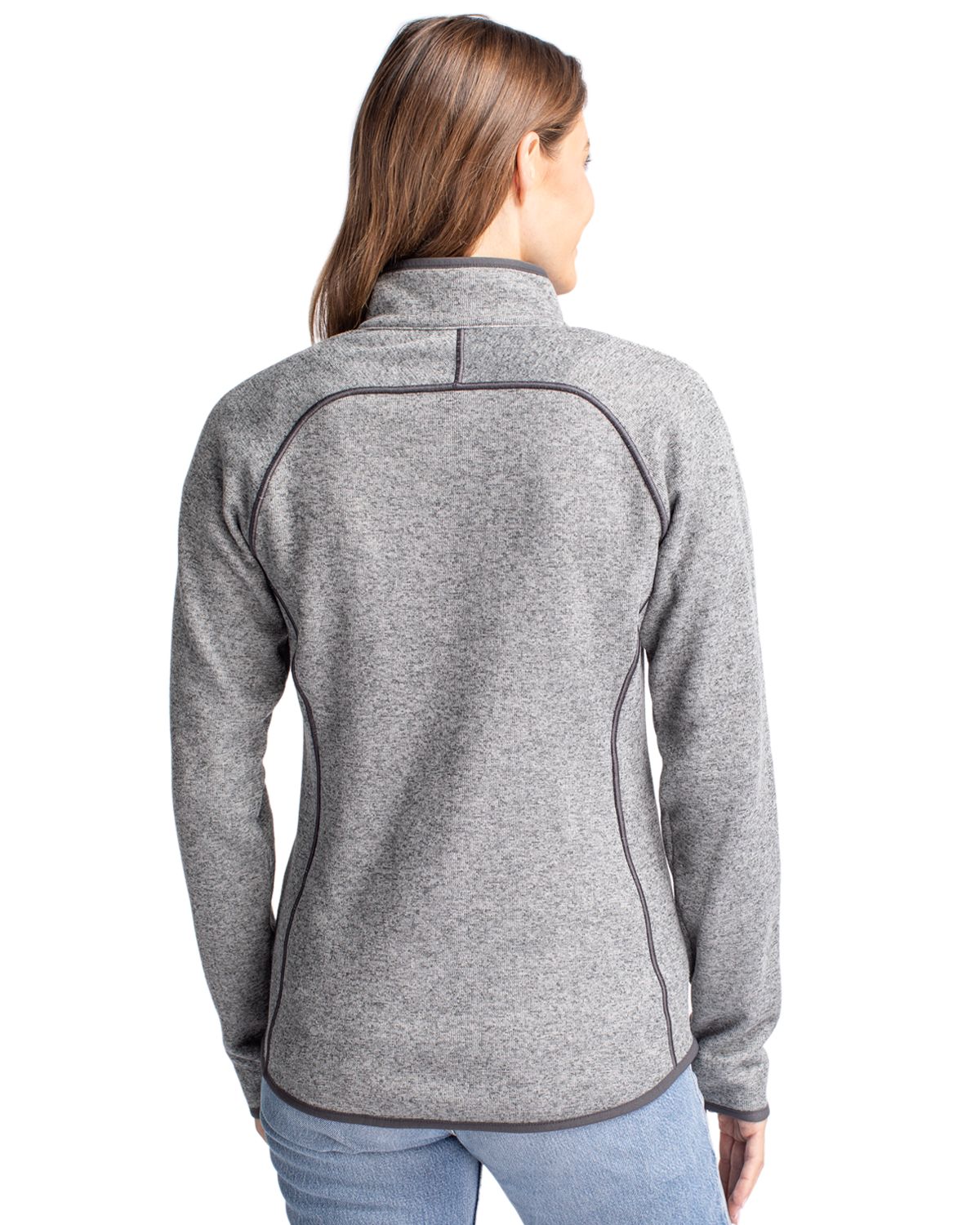 Cutter & Buck Mainsail Sweater-Knit Womens Full Zip Jacket 76