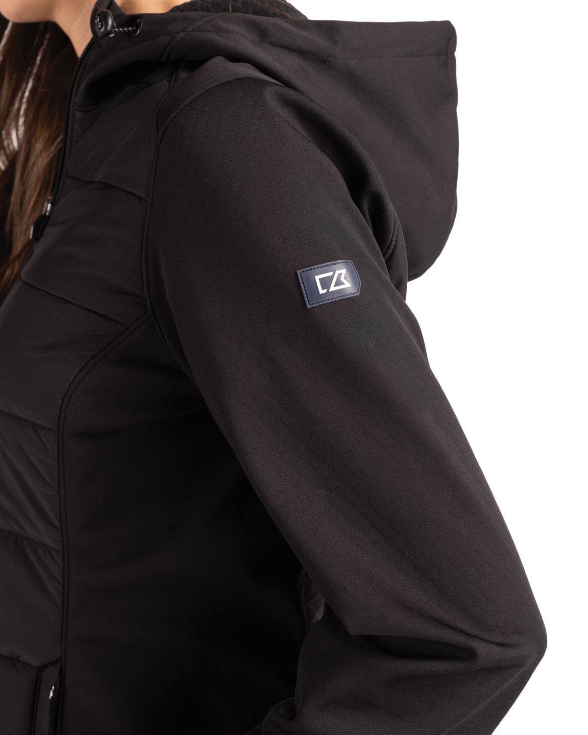 Cutter & Buck Evoke Recycled Honeycomb Fleece Womens Hybrid Full Zip Jacket 7