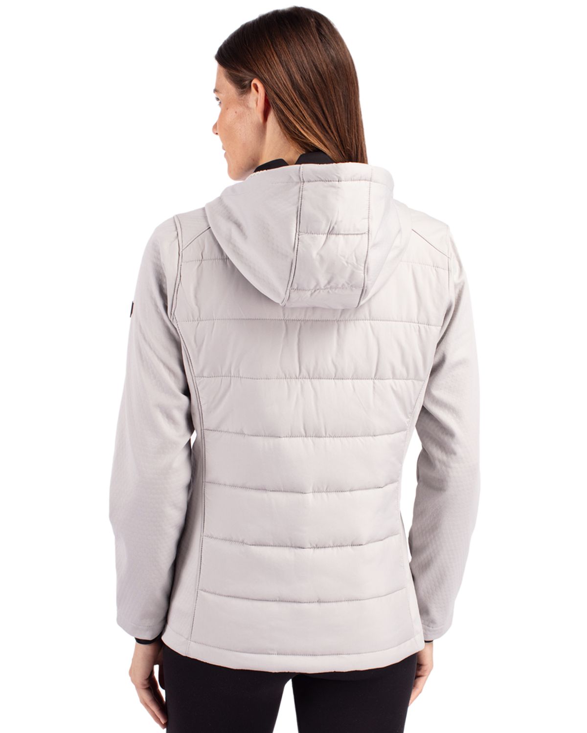 Cutter & Buck Evoke Recycled Honeycomb Fleece Womens Hybrid Full Zip Jacket 62