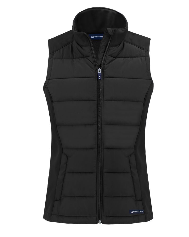 Cutter & Buck Evoke Recycled Honeycomb Fleece Womens Hybrid Full Zip Vest 5