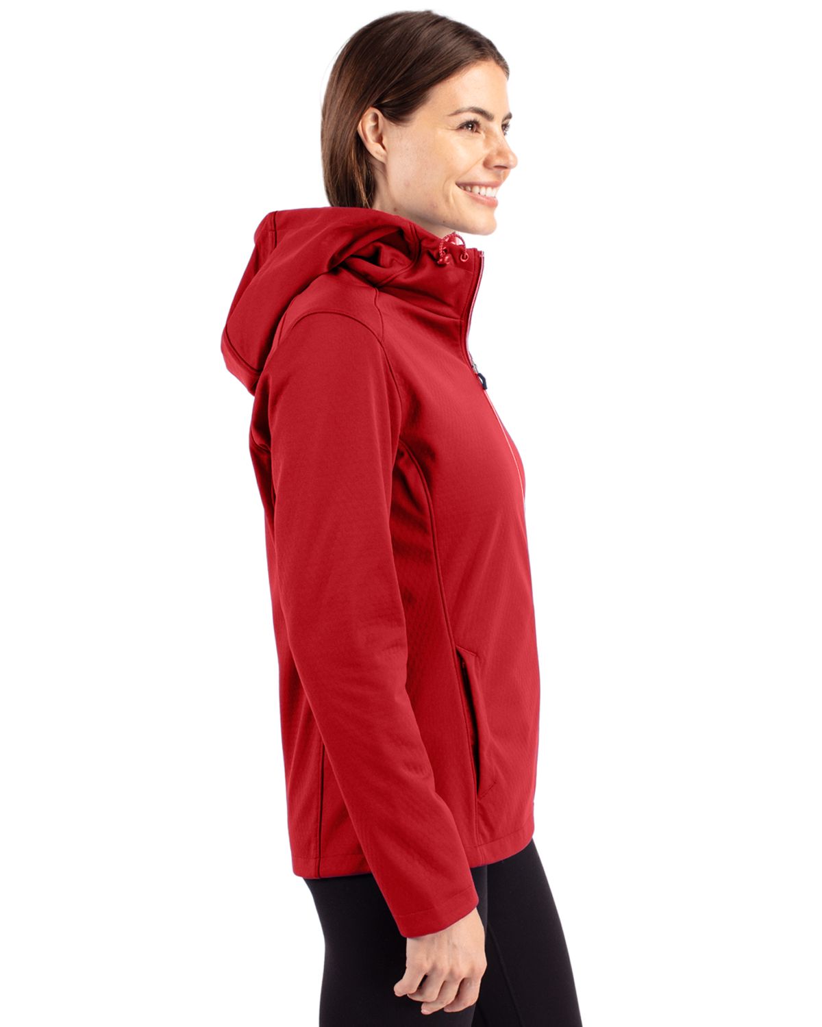 Cutter & Buck Evoke Recycled Honeycomb Fleece Womens Full Zip Jacket 12