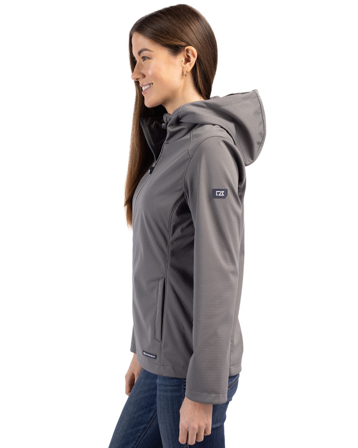 Cutter & Buck Evoke Recycled Honeycomb Fleece Womens Full Zip Jacket 121