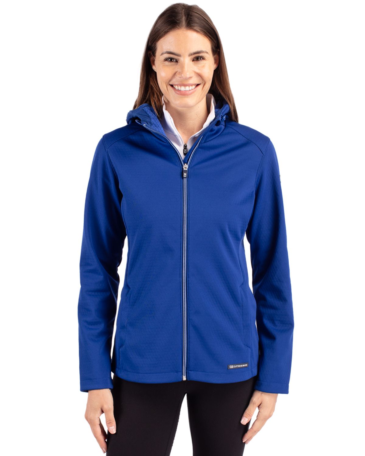 Cutter & Buck Evoke Recycled Honeycomb Fleece Womens Full Zip Jacket 2